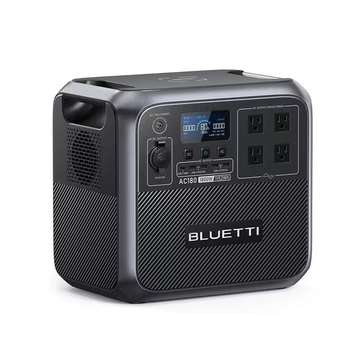 1800W Continuous/2700-Watt Peak Output Power Station AC180 Push Button Start Lifepo4 Battery Solar Generator for Outdoor